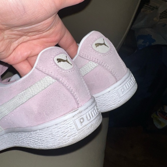 Puma Women's Pink Suede Sneakers - Picture 4 of 16